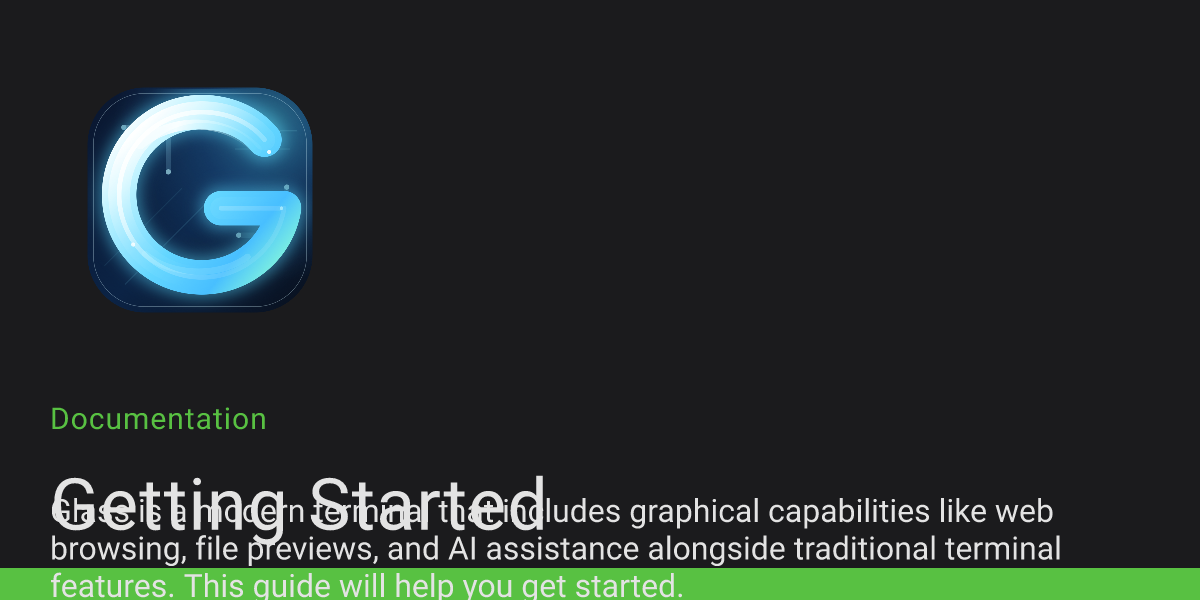 Getting Started | Glass Documentation